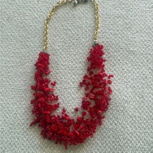 Coral & Red Bead Necklace
